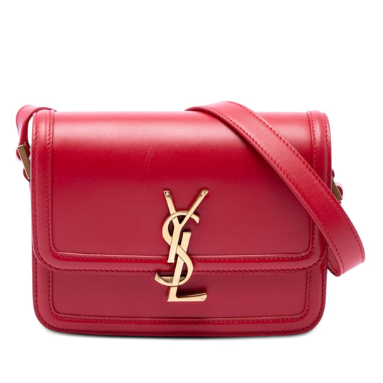 Saint Laurent Solferino Small Red Calfskin