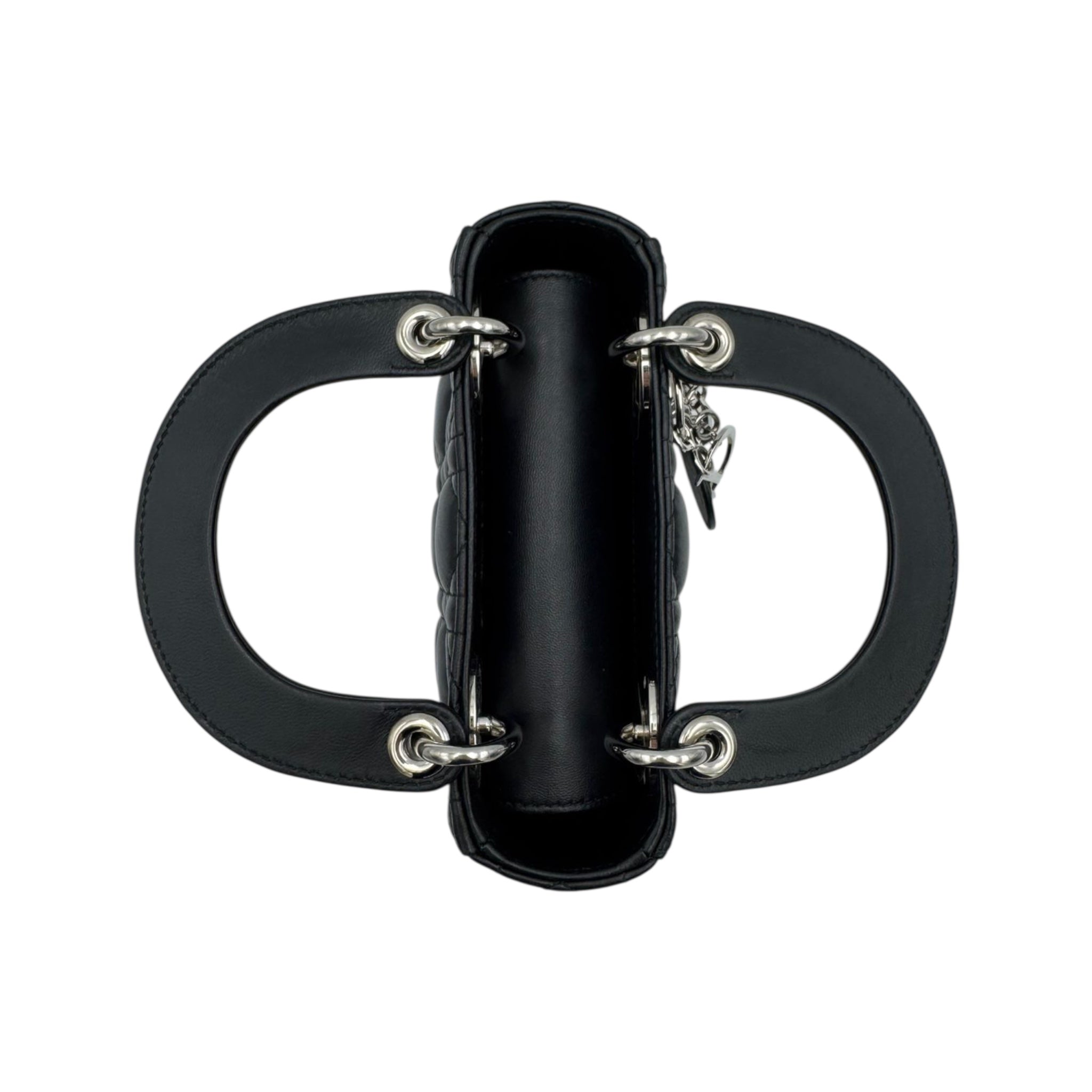 Dior Lady Dior Mini Black Studded Lambskin