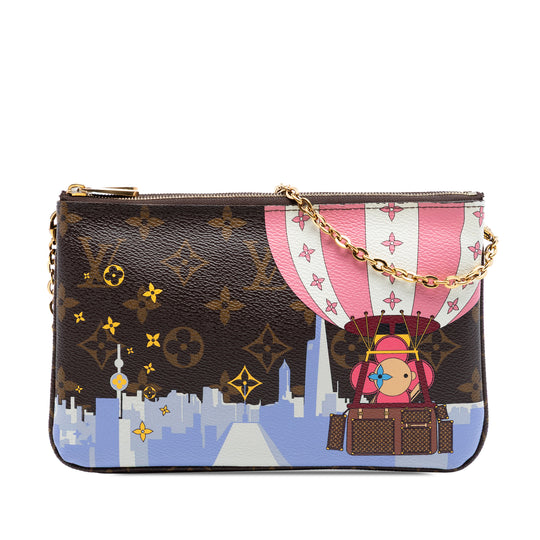 Louis Vuitton Illustre Vivienne Shanghai Double Zip Pochette Monogram Canvas