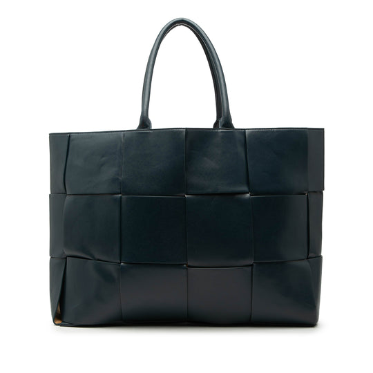 Bottega Veneta Arco Tote Large Blue Calfskin