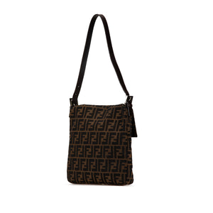 Fendi Shoulder Bag Brown Zucca Canvas