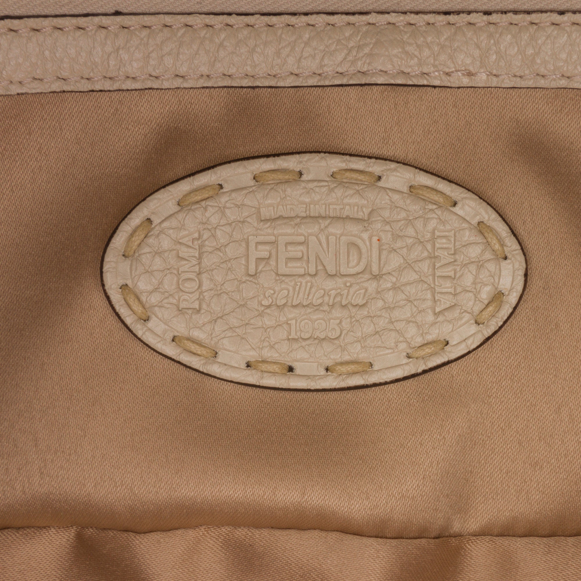 Fendi Baguette Selleria Brown Wool