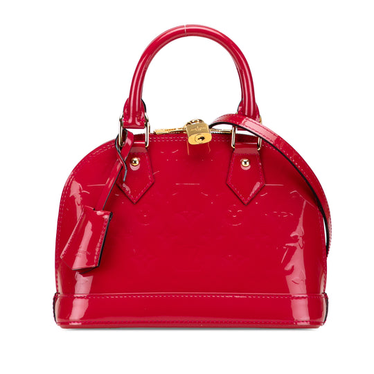 Louis Vuitton Alma BB Red Monogram Vernis