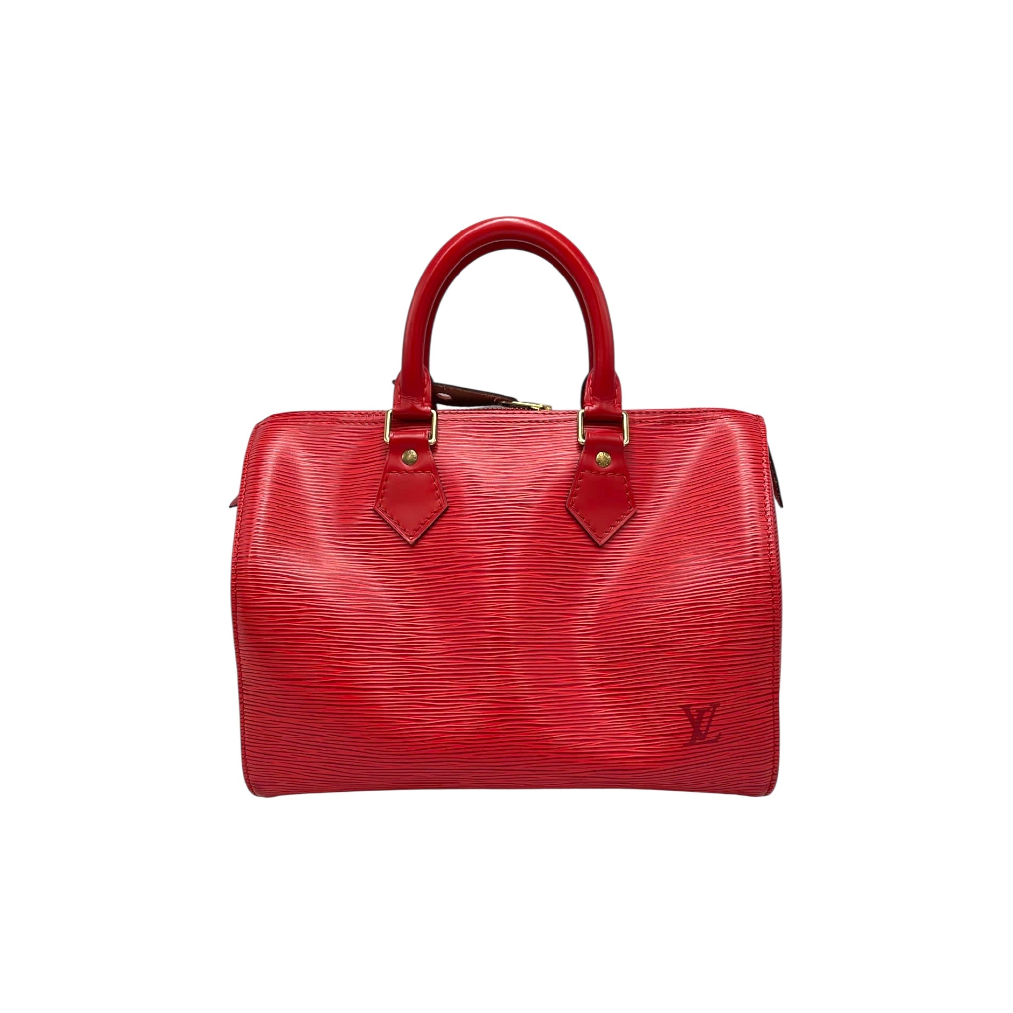 Louis Vuitton Speedy 25 Red Epi