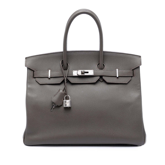 Hermès Birkin Retourne 35 Grey Epsom