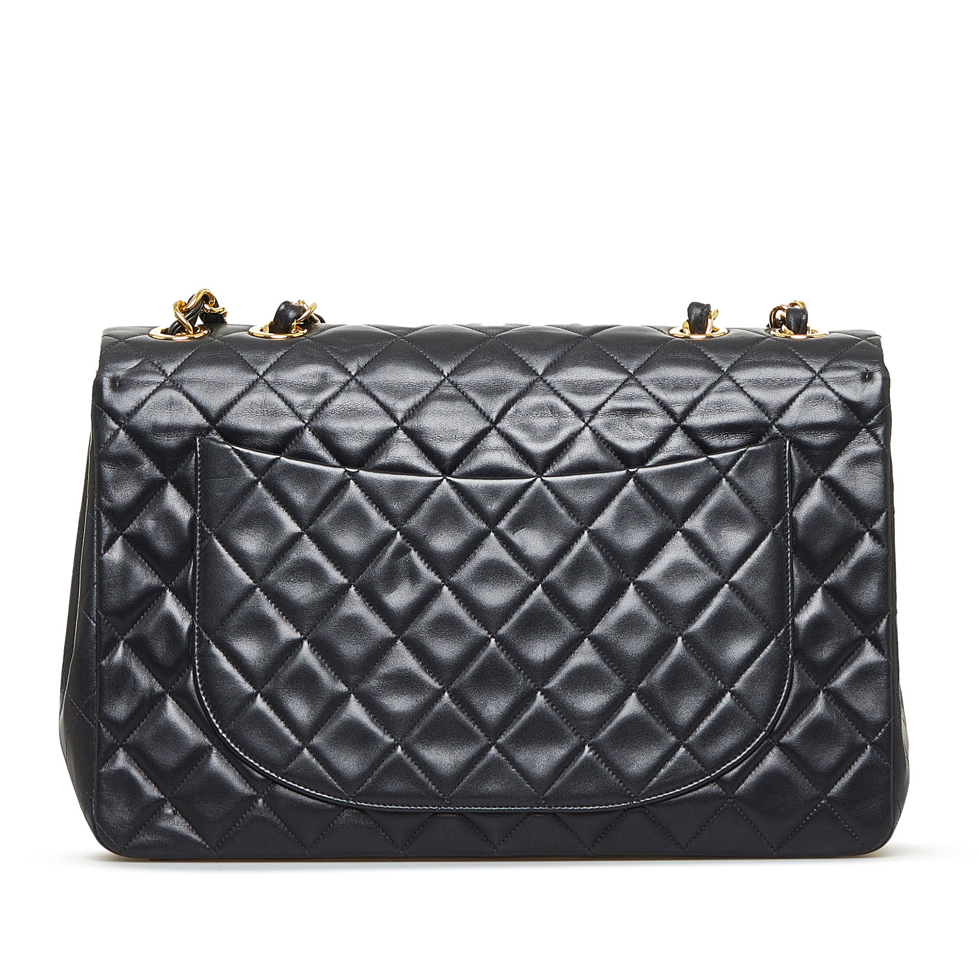 Maxi Classic Lambskin Single Flap