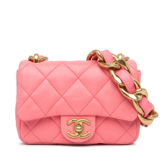 Chanel Funky Town Flap Mini Pink Lambskin