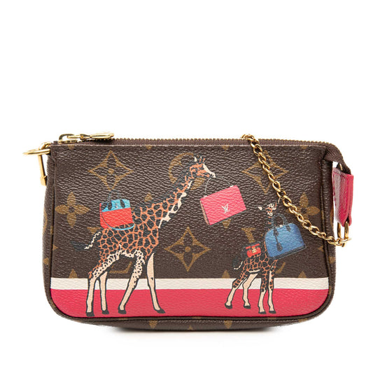 Louis Vuitton Mini Pochette Accessoires Monogram Canvas Gold