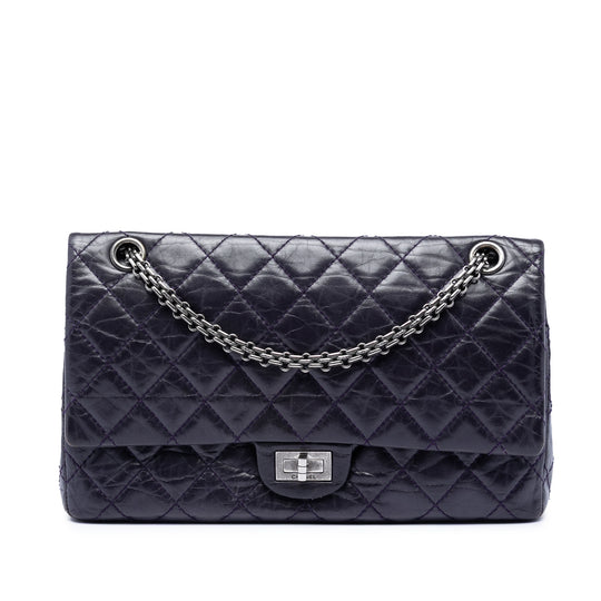 Chanel Reissue 2.55 Double Flap 226 Purple Calfskin