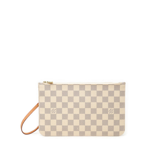 Louis Vuitton Neverfull Pouch MM Damier Azur Canvas