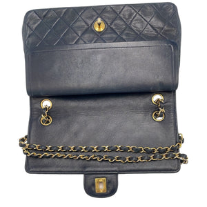 Chanel Classic Double Flap Small Blue Lambskin Gold