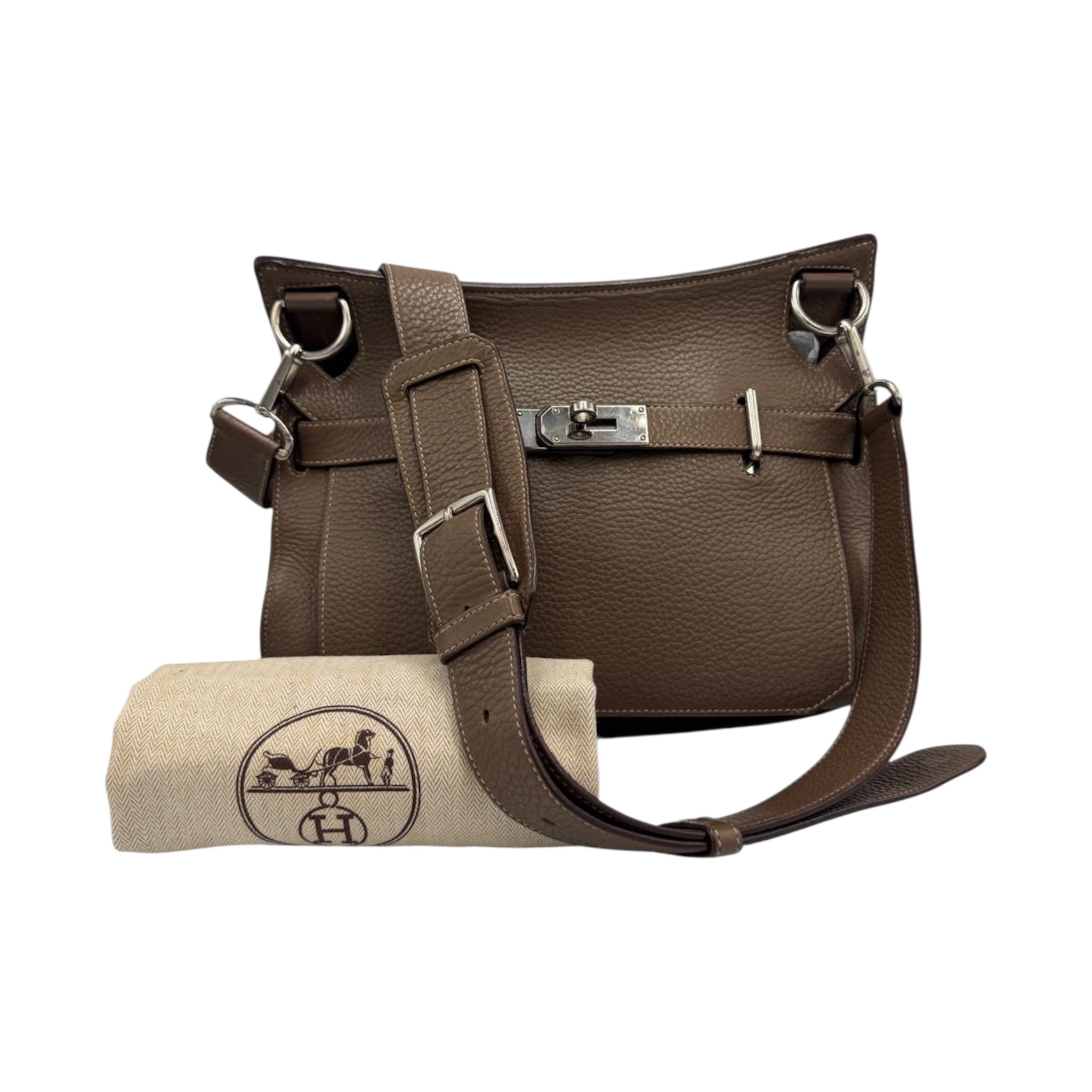 Hermès Jypsiere 34 Gray Clemence Palladium