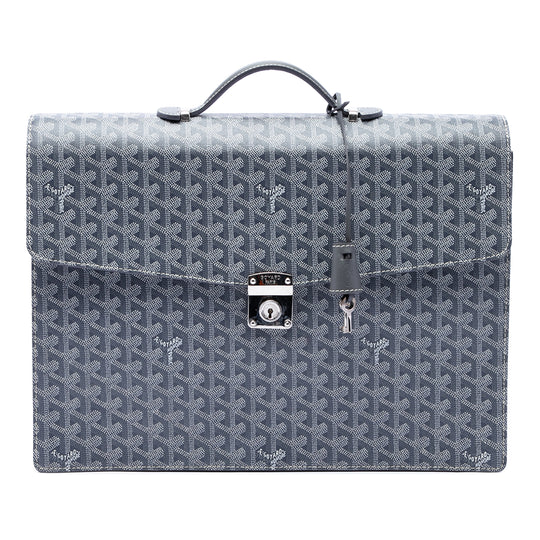 Goyard Serviette Chypre Grey Coated Canvas