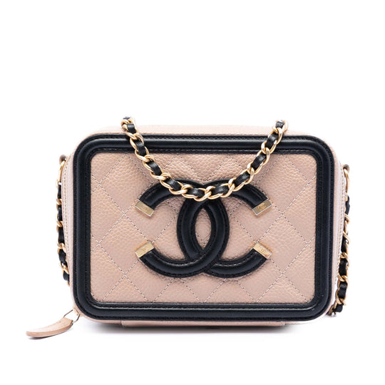 Chanel CC Filigree Mini Pink Caviar