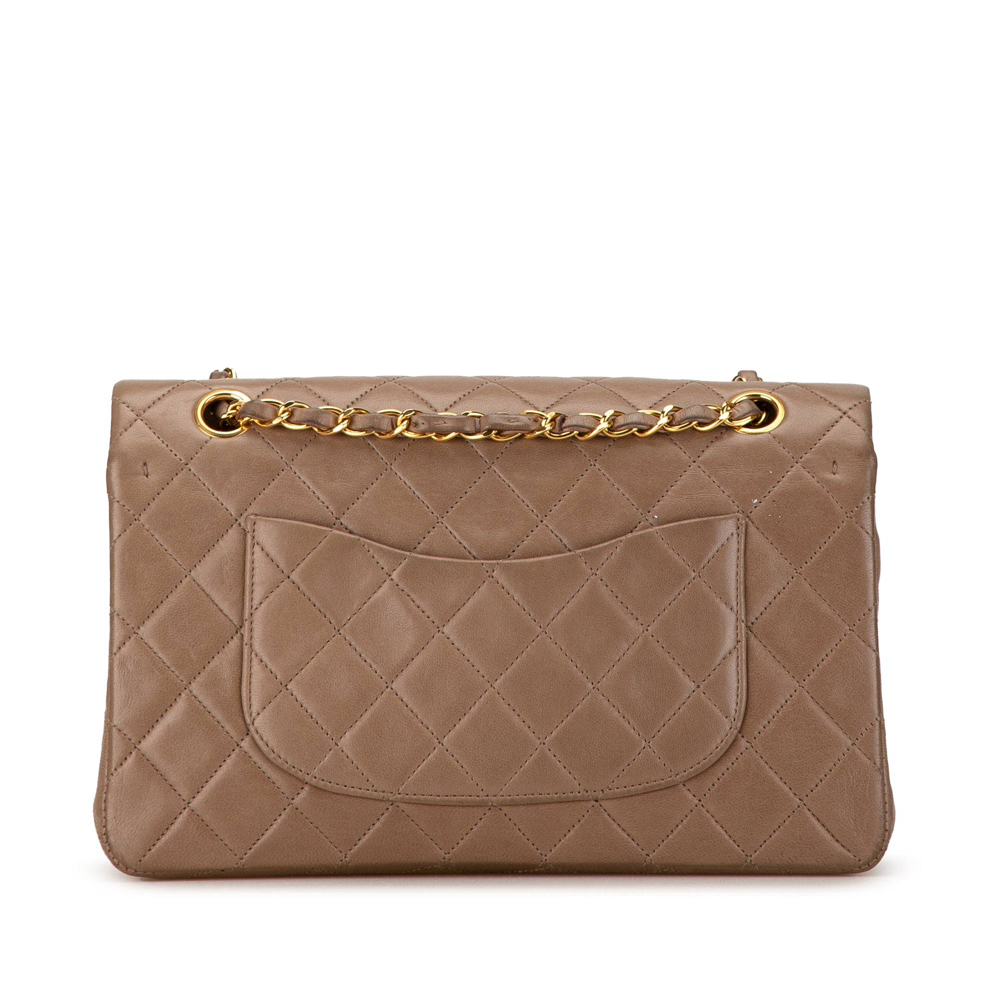 Chanel Classic Double Flap Medium Brown Lambskin Gold