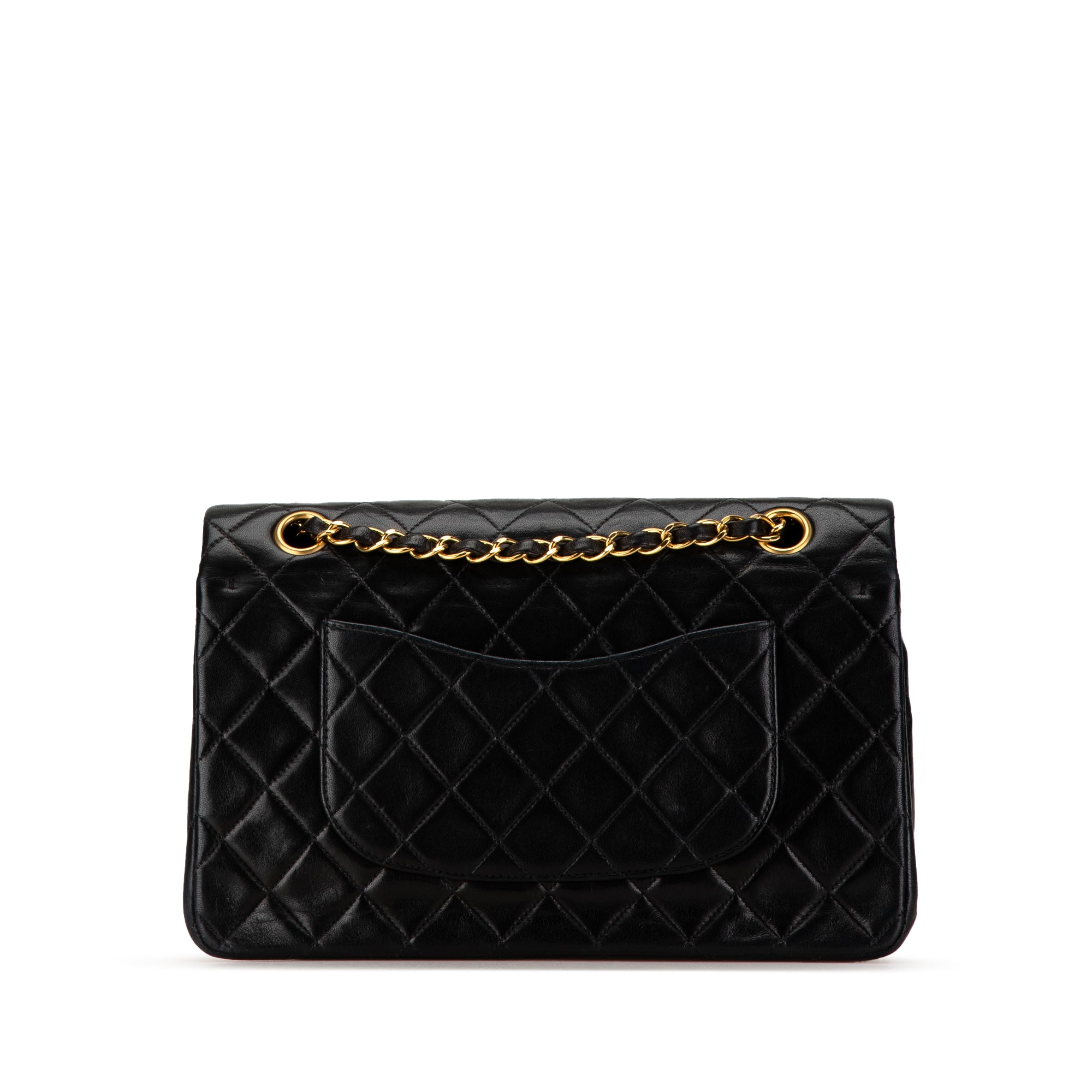 Chanel Classic Double Flap Medium Black Lambskin Gold