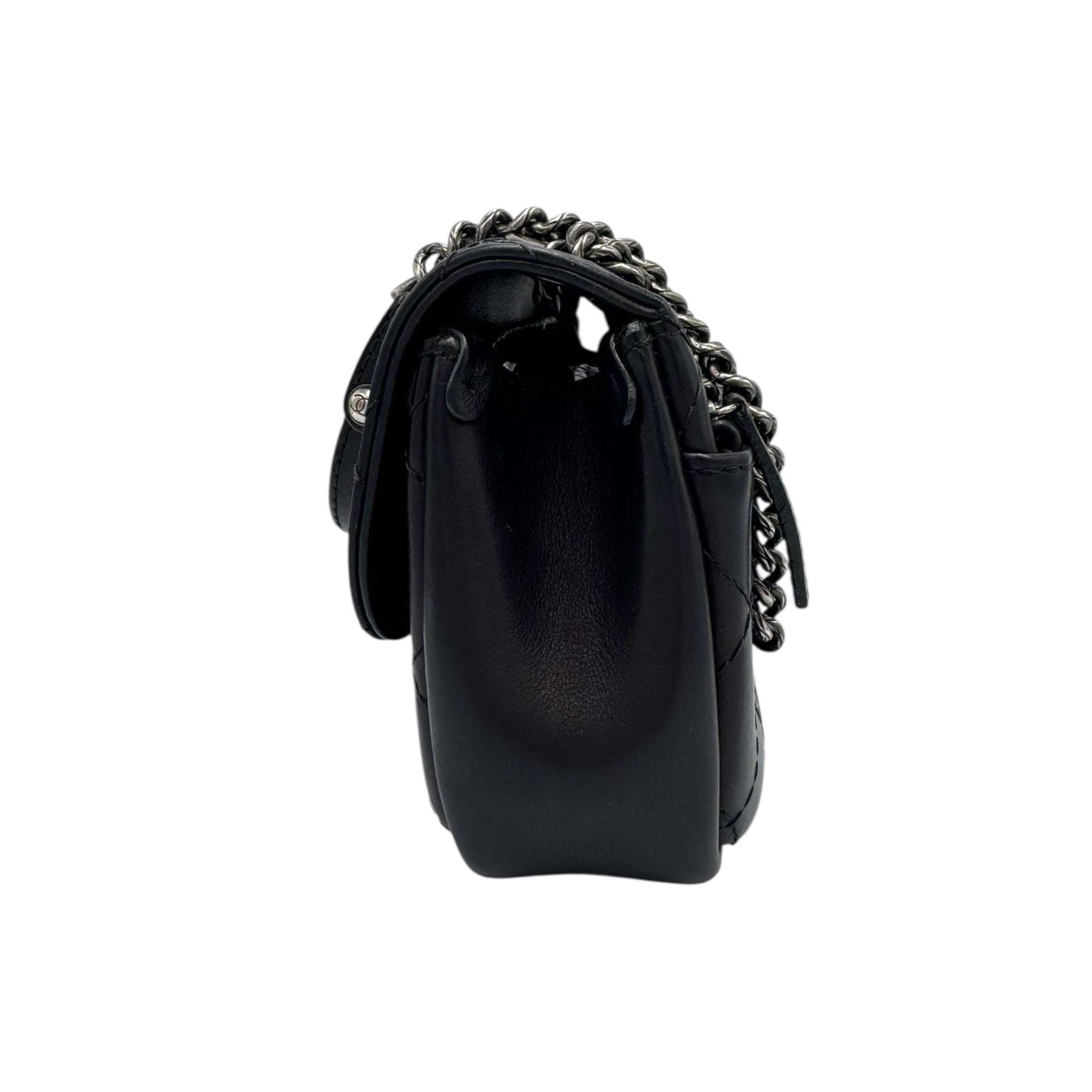 Chanel CC Camera Bag Mini Black Lambskin Gold