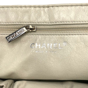 Chanel Halfmoon WOC Vintage White Caviar Silver