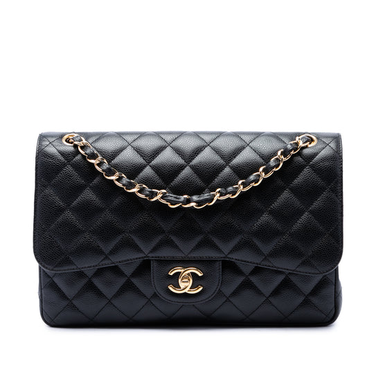 Chanel Classic Double Flap Jumbo Black Caviar