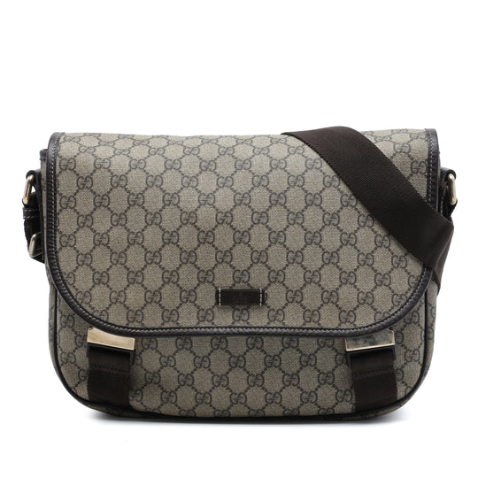 Gucci GG Supreme Crossbody Beige GG Supreme Canvas