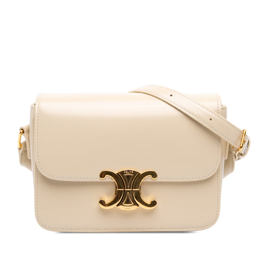 Celine Teen Triomphe Beige Calfskin