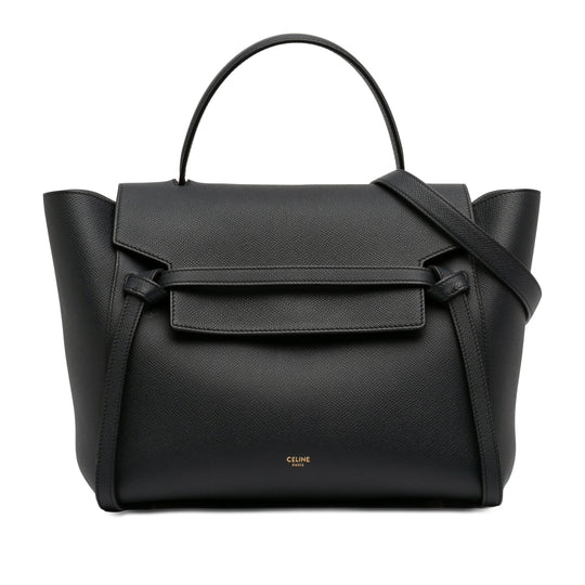 Celine Belt Bag Mini Black Grained Calfskin