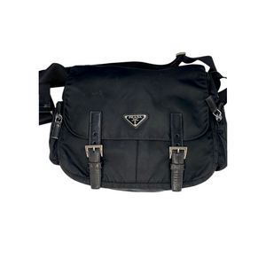 Prada Crossbody Bag Black TessuTo