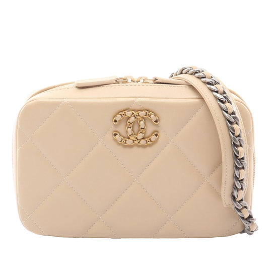 Chanel 19 Camera Bag Brown Lambskin