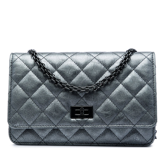 Chanel Reissue 2.55 Wallet on Chain Grey Calfskin