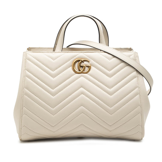 Gucci GG Marmont Small White Calfskin