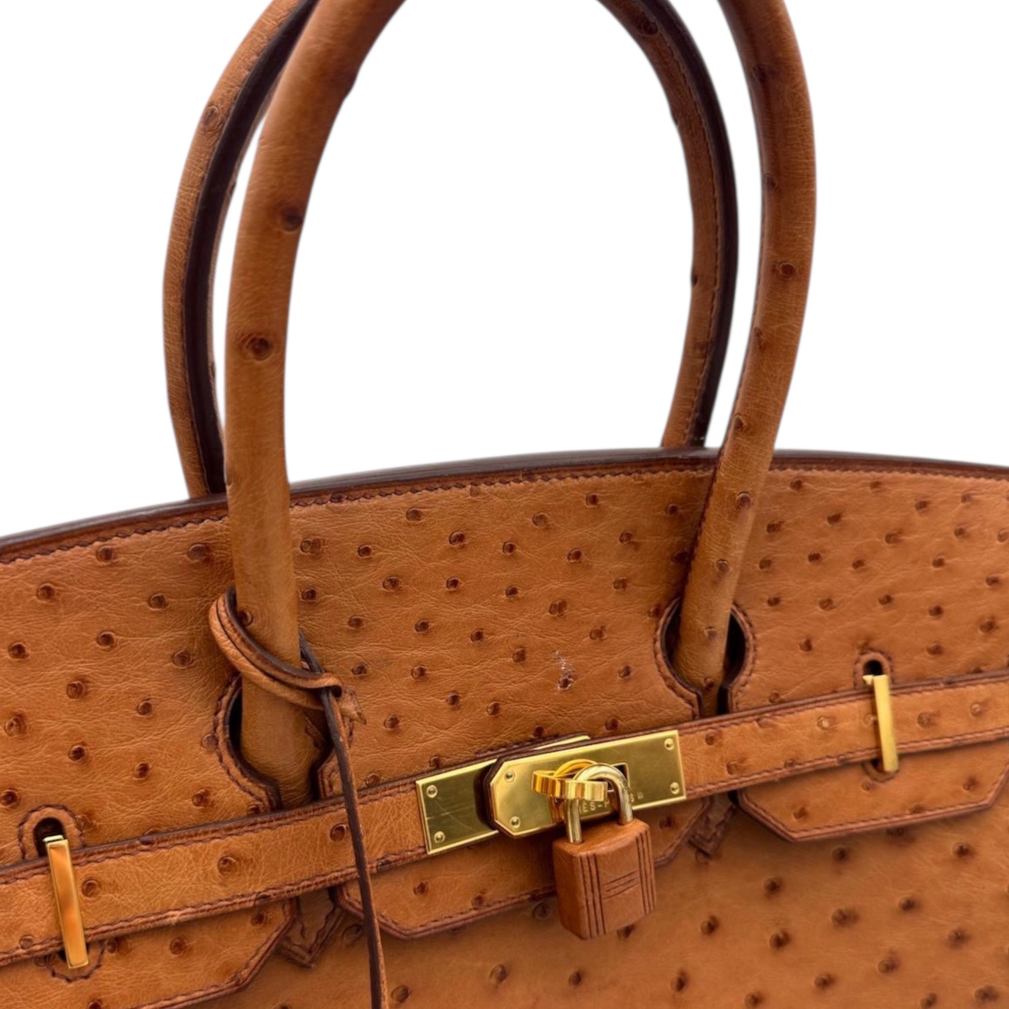 Hermès Birkin 30 Olive Vert Ostrich Palladium