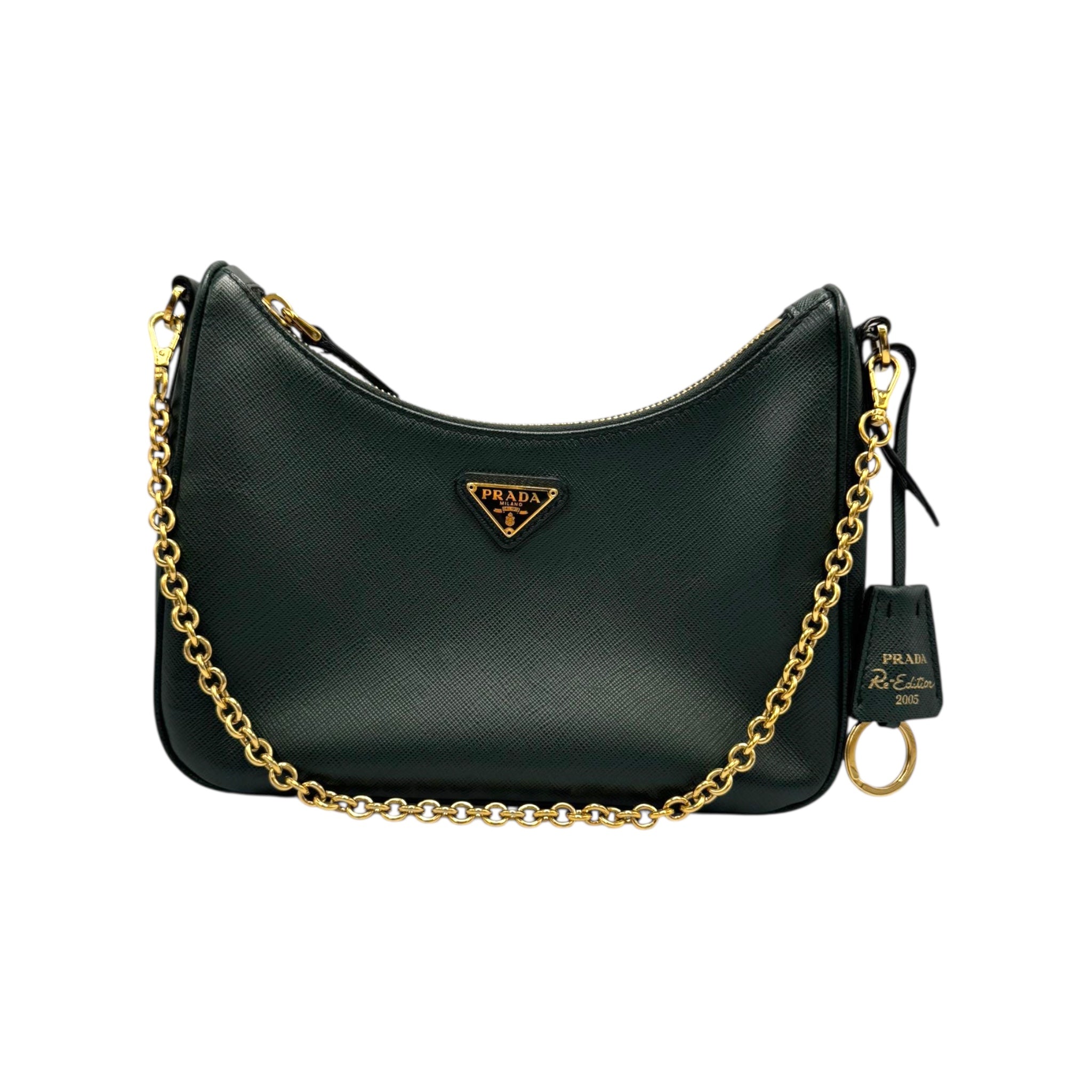 Prada Re-Edition 2005 Beige Saffiano