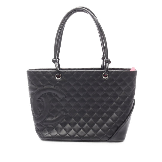 Chanel Cambon Ligne Tote Large Black Lambskin