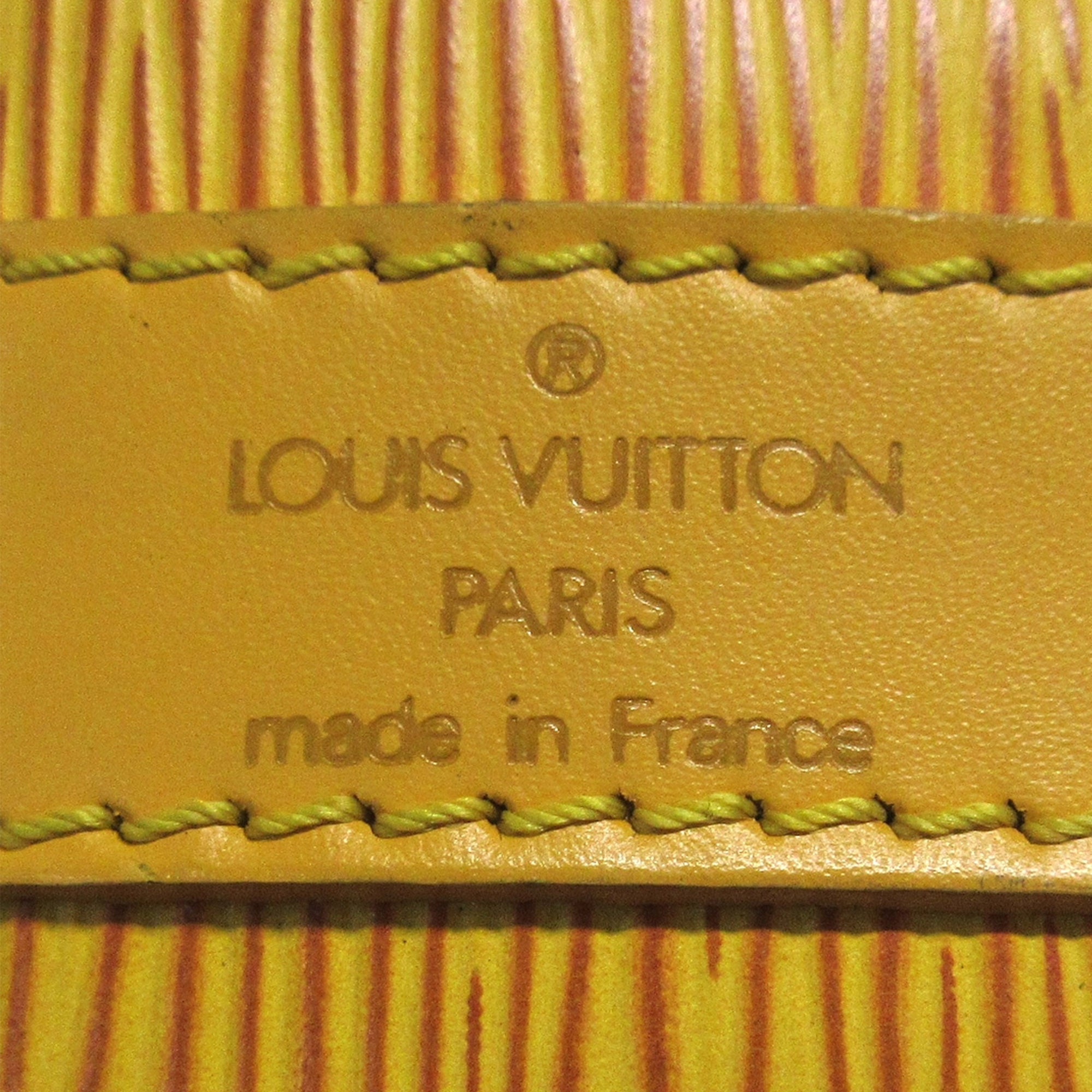 Louis Vuitton Petit Noé Yellow Epi