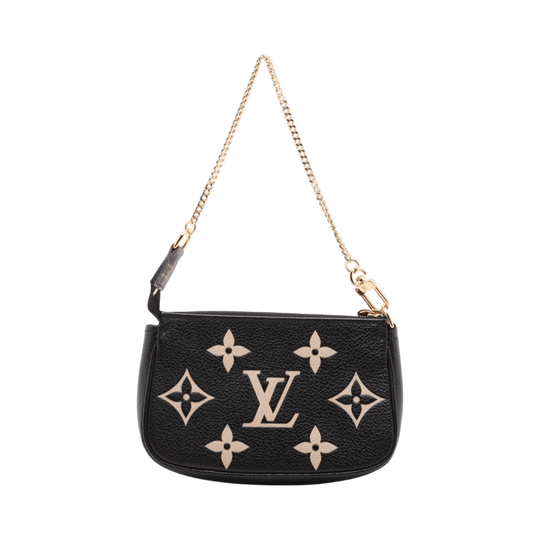 Louis Vuitton Mini Pochette Accessories Monogram Empreinte Giant Bicolor