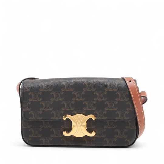 Celine Triomphe Claude Brown Canvas