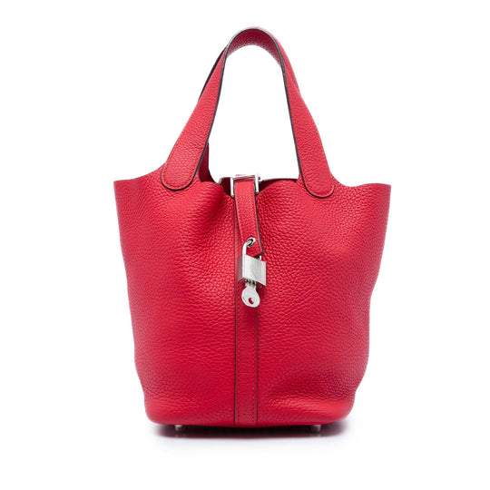 Hermès Picotin Lock 18 Rouge Vif Clemence