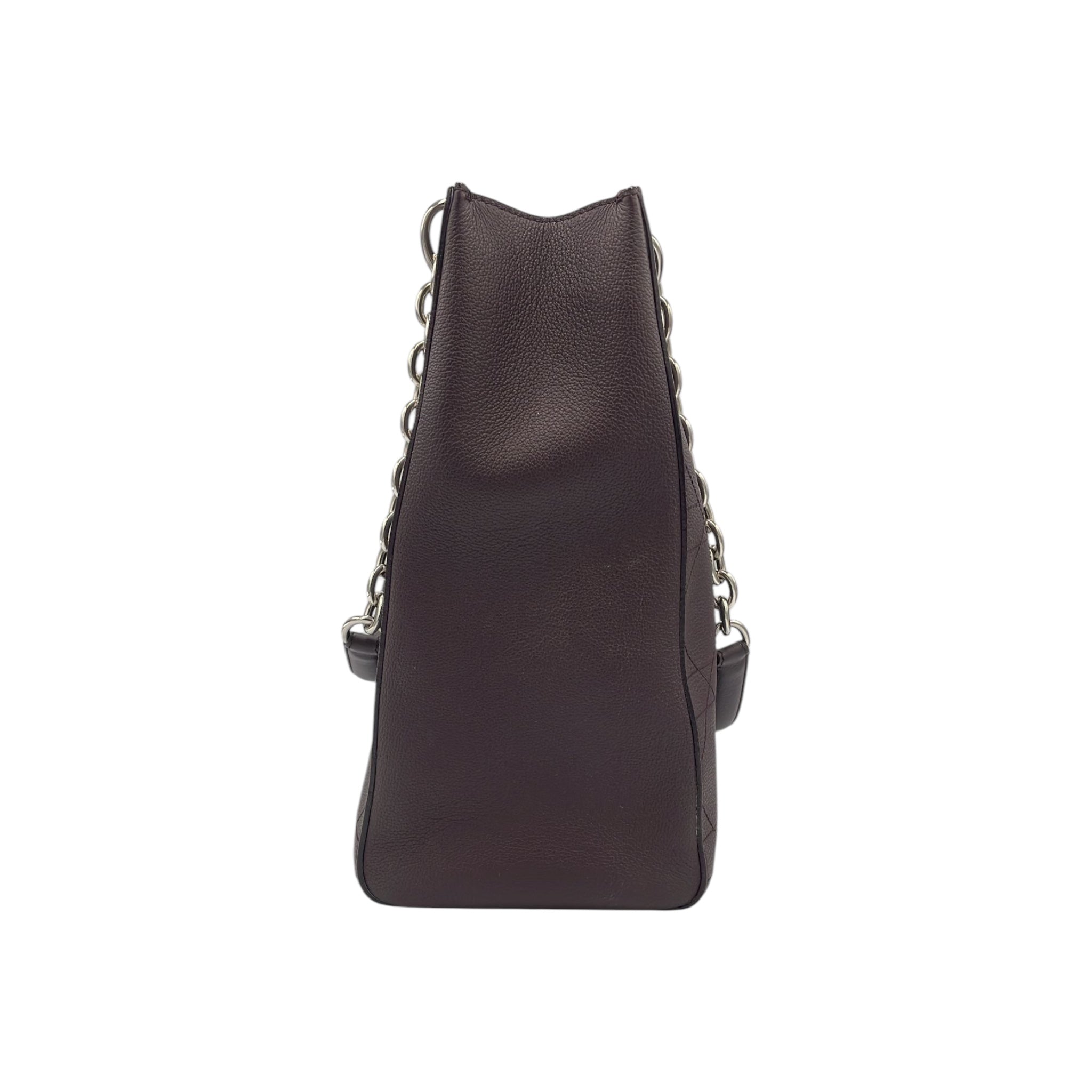 Dior Lady Dior Soft Tote Large Purple Cannage