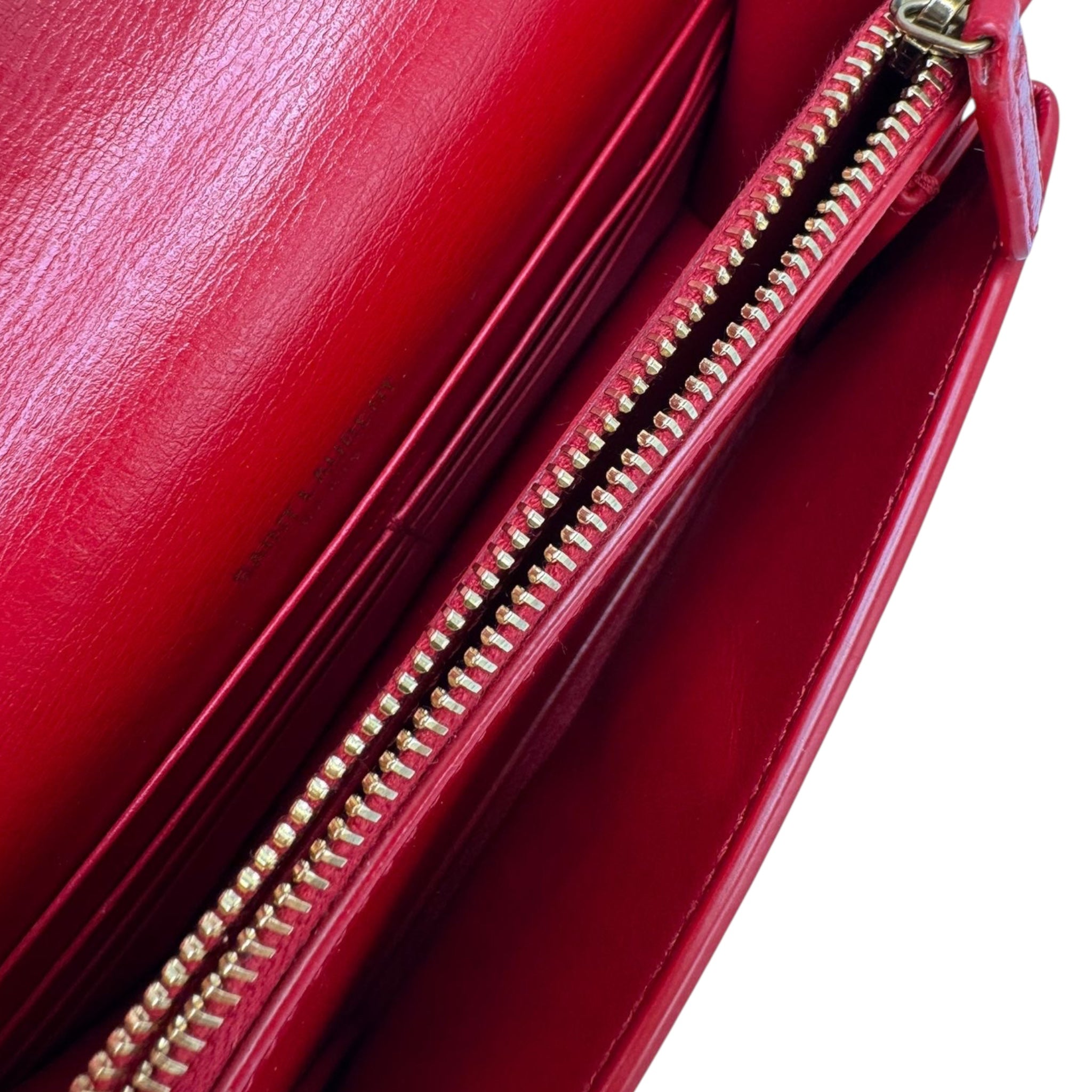 Yves Saint Laurent Kate Small Red Calfskin