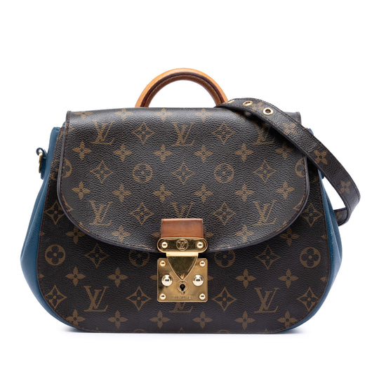Louis Vuitton Eden MM Blue Monogram Canvas Calfskin