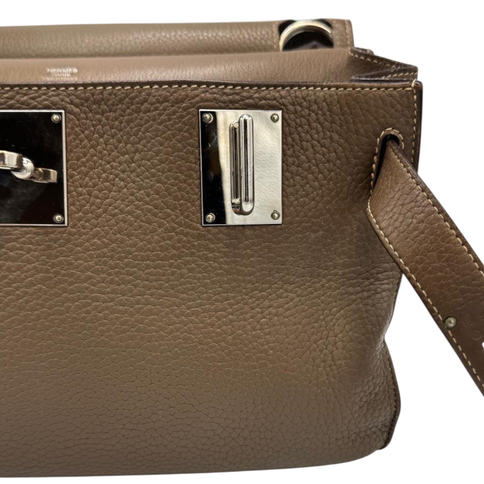 Hermès Jypsiere 34 Gray Clemence Palladium