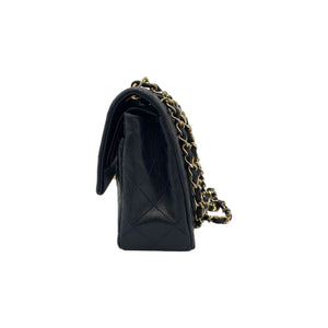 Chanel Classic Double Flap Small Marine Blue Lambskin Gold