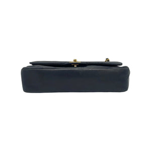 Chanel Classic Double Flap Small Blue Lambskin Gold