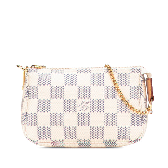 Louis Vuitton Mini Pochette Accessoires Damier Azur Canvas