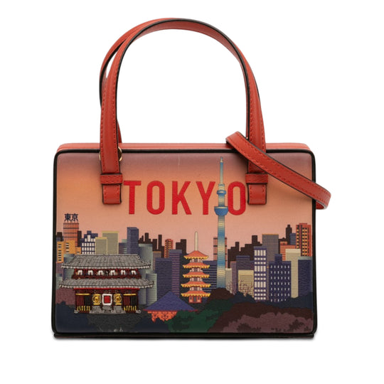 Loewe Postal Small Orange Calfskin