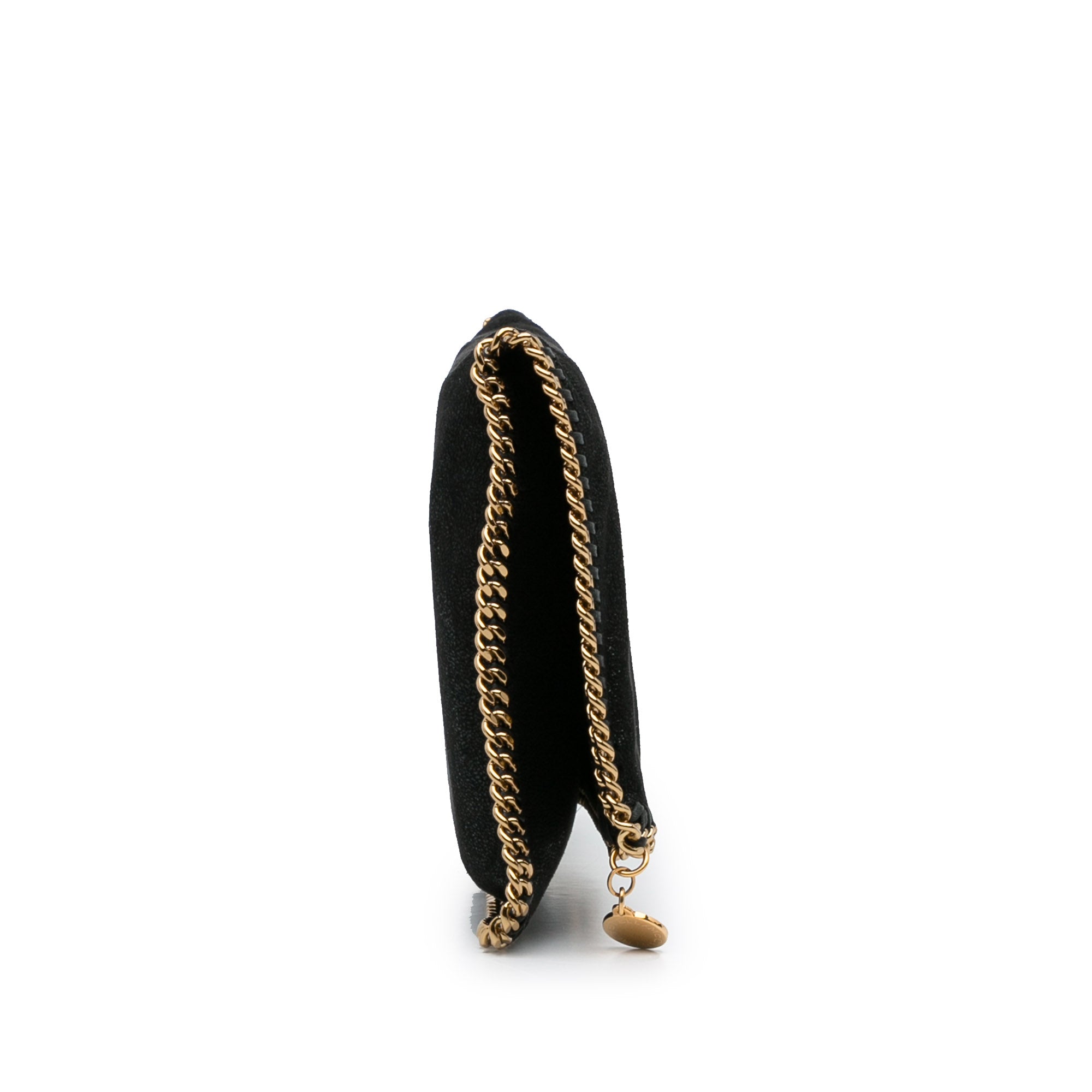 Stella McCartney Falabella Shaggy Deer Black Clutch Bag