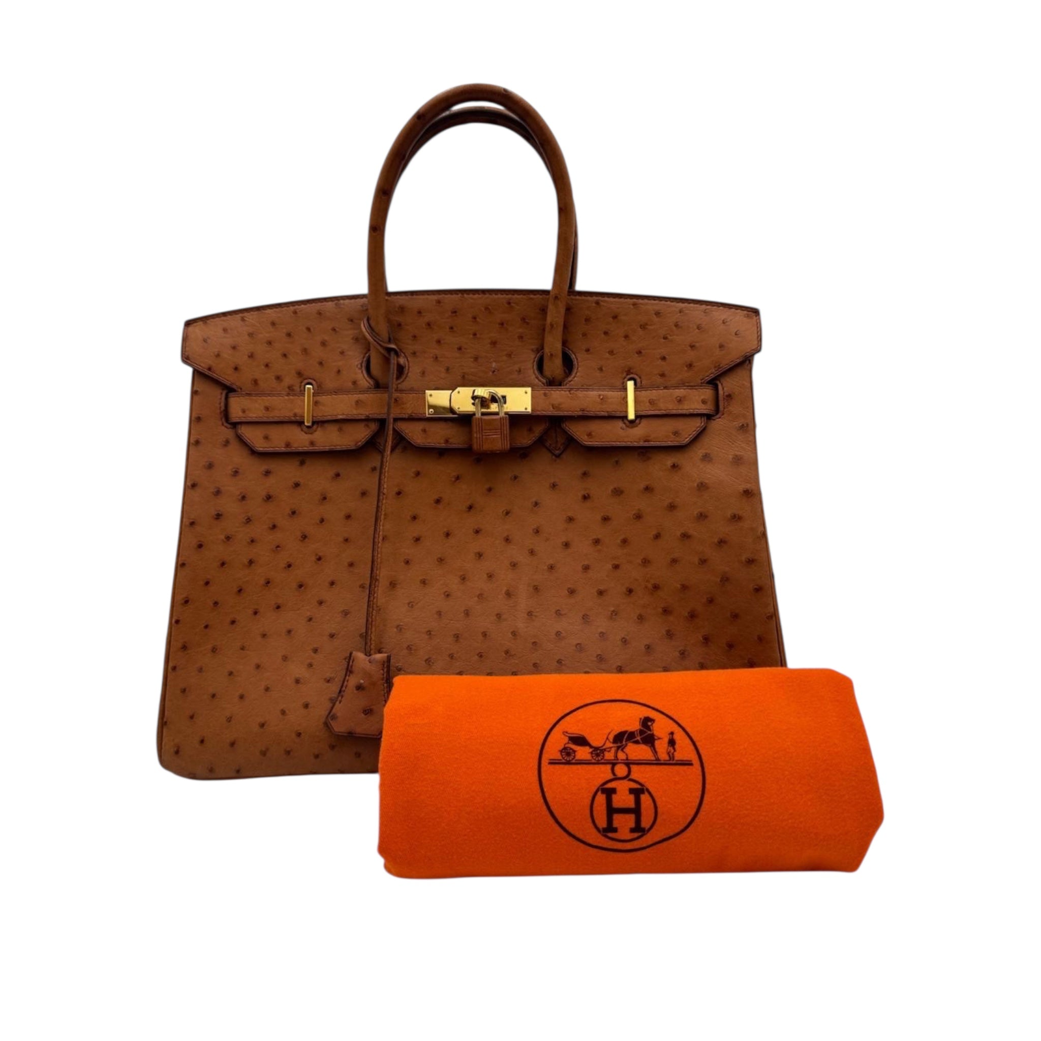 Hermès Birkin 30 Olive Vert Ostrich Palladium