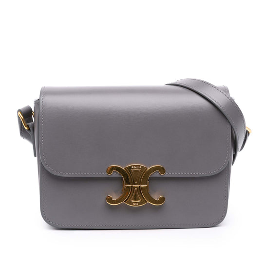 Celine Teen Triomphe Gray Calfskin