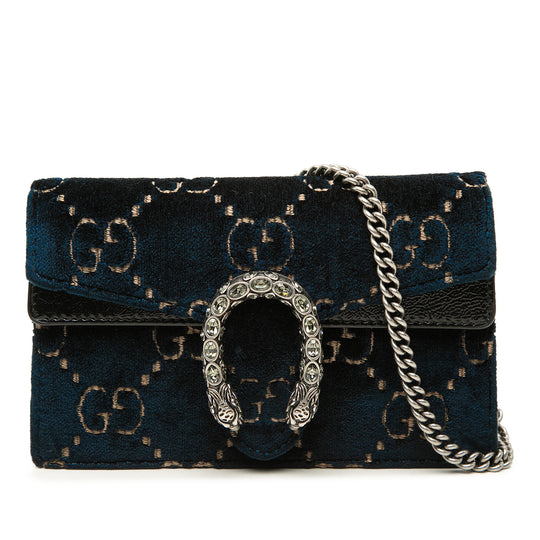 Gucci Dionysus Mini Blue Velvet Silver