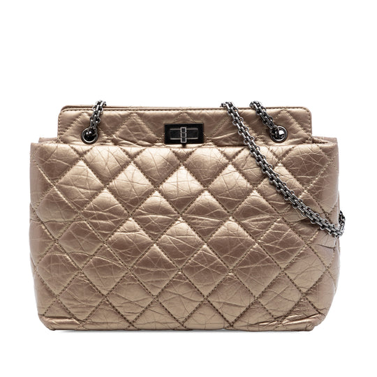 Chanel Reissue 2.55 Tote Gold Brown Calfskin